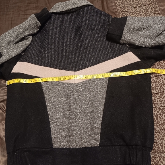 Dolores Unique Fleece Mohair Angora Jacket Black- Gray Sz XL/XXL Unisex - Picture 9 of 12